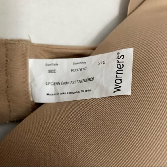 New Warner's‎ Flex Revolution Bra Women Size 38DD - Picture 4 of 6